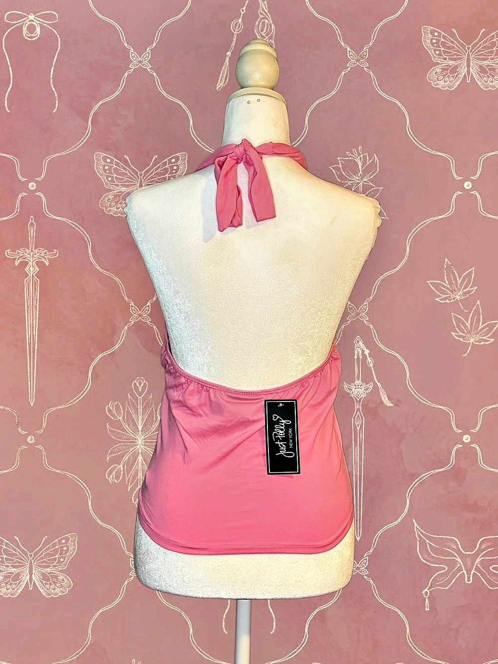 Hot Pink Halter Top - Picture 2 of 2